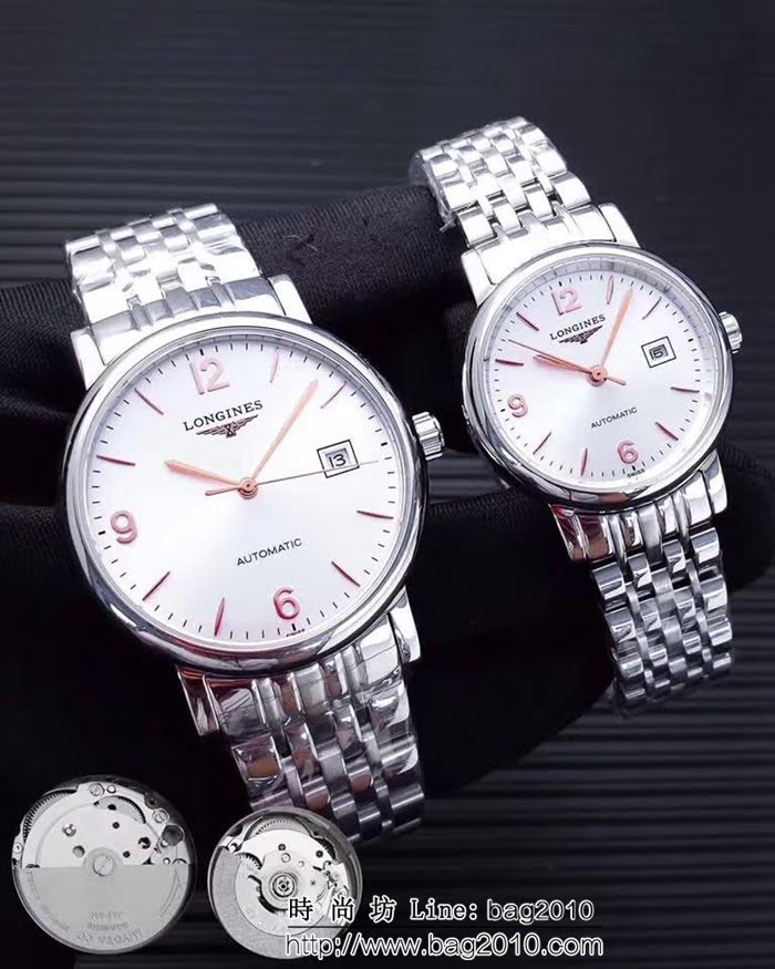 LONGINES浪琴 經典瑰麗 情侶機械對表 WSS1483